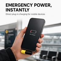 Mini-capsule de secours pour téléphone, chargeur à usage unique, powerbank jetable, petite batterie externe à usage unique