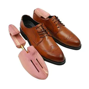 Lm020c sapato aromático natural de couro ajustável, de árvore de cândalo para homens