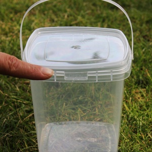Seau en plastique transparent de haute qualité, écologique, durable, de qualité alimentaire, adapté aux produits marinés, au kimchi, au lait, à la crème glacée - Product Image 2