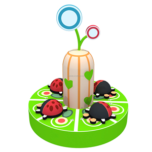 Manège électrique en mousse pour enfants, pour 8 enfants, avec logo personnalisable - Équipement de terrain de jeu intérieur - Product Image 6