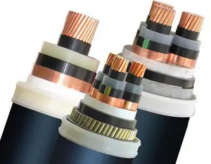 MV TUV 33kv-500kv power cable 4 core 25mm-150mm High Voltage xlpe power cable price Copper armoured Power cable low voltage