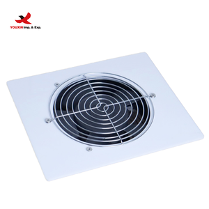 HQ Mixed Proc Discount 80W Embedded Nail Table Professional Manicure Vacuum Cleaner with Square Plastic Dust Collector - Product Image 1