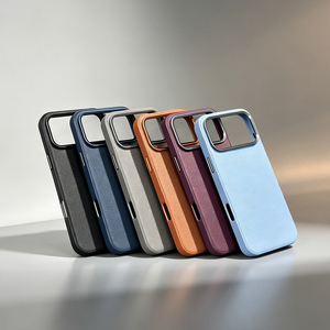 JOYPORODO L207 Nouvelles coques de téléphone magnétiques en cuir PU pour iPhone 17 Pro Max avec chargement sans fil, bouton tactile et protection antichoc - Product Image 5