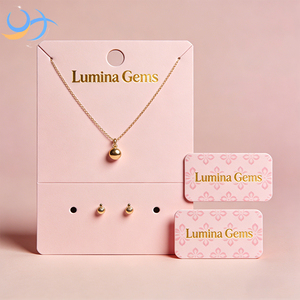 Cartoncini Espositori Personalizzati con Logo per Gioielli, Cartoncini Forati per Collane e Orecchini, Etichette e Cartoncini per Confezioni di Gioielli - Product Image 3