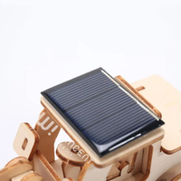 Puzzle en bois 3D Wincent, bulldozer à énergie solaire, véhicule de construction, kit de modèle DIY, jouet éducatif STEM, cadeau pour enfants