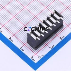 JL212V-SMT-35007BP1 Spring Terminal Block SMD,P=3.5mm Connector ( Construction: 1x7P )( Pitch: 3.5mm )( Color: Black ) - Product Image 2
