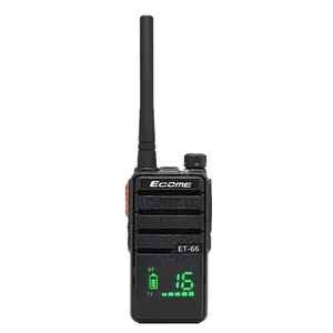 Ecome ET-66 small two way radio 2 km range short range walkie talkie