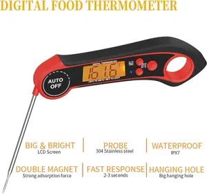 Alpha Griller Instant Read Home Meat Food Cooking Thermometer For Grilling