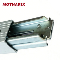 Barre de Conteneur de Cargaison en Aluminium Réglable Motharix 2177mm-2454mm (87-98 Pouces) Série E, Poutre de Soutènement pour Plancher, Zinc Blanc