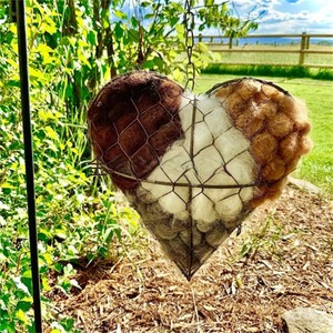 Decorazione da Giardino a Forma di <span class=keywords><strong>Cuore</strong></span> per Uccelli, in Ferro Battuto, Finitura Naturale, Moderna e Originale per Feste, <span class=keywords><strong>Cortili</strong></span> e Giardini - Product Image 5