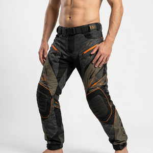 Men's Oxford-Cloth Paintball <b>Pants</b> With Knee-Protection Orange-Accents Breathable-Tactical Design-Ultimate Gear Paintball <b>Pants</b> - Product Image 1