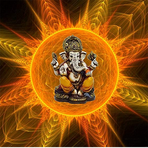 La Benedizione. Statua Colorata <span class=keywords><strong>e</strong></span> Dorata <span class=keywords><strong>di</strong></span> Lord Ganesh Ganpati, Dio Indù dell'Elefante, Realizzata <span class=keywords><strong>in</strong></span> <span class=keywords><strong>Polvere</strong></span> <span class=keywords><strong>di</strong></span> <span class=keywords><strong>Marmo</strong></span> <span class=keywords><strong>in</strong></span> India - Product Image 4