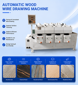 Metallische Drahtbürsten-Schleifmaschine mit Motorkernkomponenten 38,1kW Leistung Marke <span class=keywords><strong>Taisan</strong></span> für Bau- und Möbelindustrie - Product Image 4