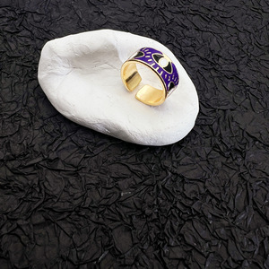 Turkish Devil Eye Enamel Open <b>Ring</b> <b>Adjustable</b> Index Finger <b>Ring</b> Unisex Jewelry Gift Yiwu Origin JZ 002 - Product Image 4