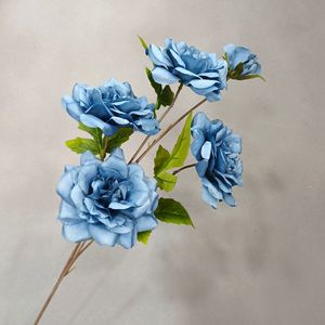 Trung Quốc Nhà Máy Của Chất Lượng 5-Đầu Dài Chi Nhánh Tuyết Tăng Chất Lượng Tốt Nhân Tạo Trang Trí Đám Cưới Hoa 3-Đầu Tuyết Tăng Cadbury - Product Image 4