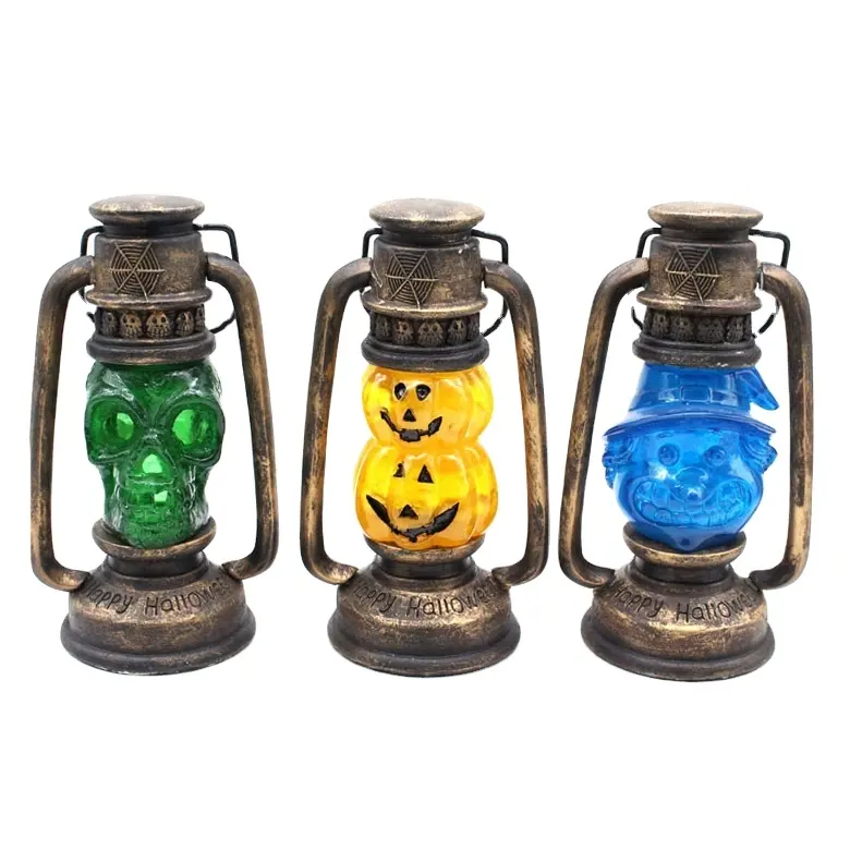 Desktop new product ideas 2023 wholesale OEM retro oil lamp led battery decorations gift halloween lights for party home decor