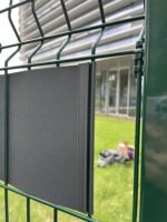 Bande de protection visuelle anti-UV en PP rigide, installation facile, 0,19x26m, rouleau, écran d'intimité pour clôture à double treillis métallique