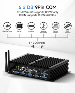 Mini PC Industriel Sans Ventilateur Populaire en Gros, Pas Cher, I7-8550U, RAM DDR4, 4*USB3.0, 2*6*RS232, Ordinateur de Bureau US/EU/AU K4- - Product Image 3