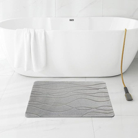 Grande cuisine terre de diatomées bain douche porte sol pied pierre bain séchage pierre tapis pour maison cuisine comptoir sol antidérapant