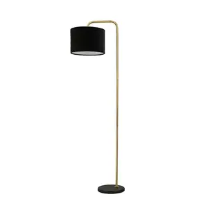 Креативный черный чехол для пола E27 современный декоративный напольный светильник для украшения дома, Классическая тканевая напольная лампа