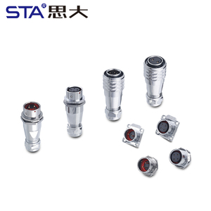 Sf16 công nghiệp đẩy kéo kim loại nam cắm Nữ Ổ Cắm Điện Thông tư Cáp nối chống thấm nước <span class=keywords><strong>2</strong></span> 3 4 5 7 9 pin - Product Image 1