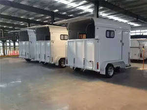 Can Be Designed And Made According To User Requirements Two-horse Tilt Load Horse Trailer