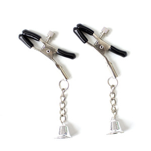 1 Paio di Morsetti per Capezzoli, Clip per Seno per Giochi di Coppia, Kit Bondage, <span class=keywords><strong>Accessori</strong></span> Esotici <span class=keywords><strong>BDSM</strong></span> con Campanello in Metallo - Product Image 6