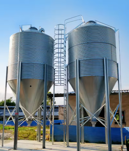 ไซโลเหล็กชุบสังกะสีขนาดเล็ก 3 ตัน/5 ตัน/10 ตัน/15 ตัน ใหม่และมือสอง สำหรับเก็บอาหารสัตว์ ฟาร์มสัตว์ปีก ร้านอาหาร โรงแรม ฟาร์มปศุสัตว์ - Product Image 5