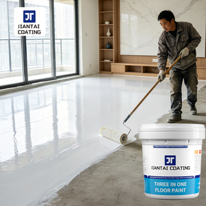 functional epoxy resin floor coating Waterproof and anti-slip Indoor Outdoor Use Water-based floor <b>paint</b> - Product Image 1