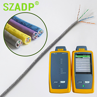 Cable LAN Cat5e SFTP blindado con lámina protectora, cable de red trenzado de 4 pares, 100MHz Gigabit Ethernet