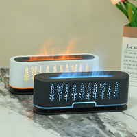 Nouveau diffuseur d'huiles essentielles à flamme simulée, humidificateur à ultrasons, diffuseur électrique à flamme, diffuseur d'huiles essentielles