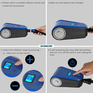 <span class=keywords><strong>Charmex</strong></span>-bomba de aire de 7500mAh, inflador de aire para Stand Up Paddle Board, carpa inflable, colchones de aire, AV220V/DC12V, MAX 20PSI - Product Image 6
