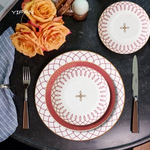 Vajilla de Porcelana de Lujo para Bodas, Vajilla de Cerámica Fina, Plato para Pan, Platos de Cerámica - Product Image 6