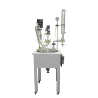 Neues Produkt 1L/ 5L/ 10L/ 30L/ 100L Mantel glas reaktor Preis Heiß zu verkaufen