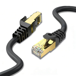 Cat7 Round Ethernet <b>Cable</b> 10Gbps 600MHz S/FTP Shielded Patch Cord High Speed Network <b>Cable</b> for Data Center - Product Image 3