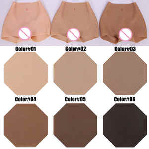 Silikon yapay vajina iç çamaşırı popo yastıklı külot kauçuk kalça pantolon Crossdresser için açık ön - Product Image 5