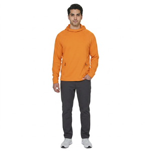 Sudadera con Capucha para Hombre, Corte Regular, Tejido Grueso de Poliéster/Algodón, Logotipo Personalizado Bordado en la Parte Delantera, Transpirable y de Secado Rápido - Product Image 1