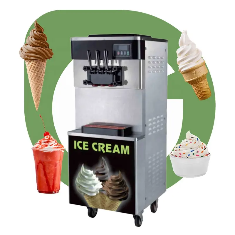 Máquina italiana de bater usada, congelar leite sorvete maquina de sorvete