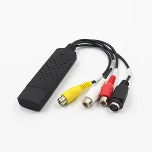 Easycap USB 2.0 휴대용 오디오 및 비디오 캡처 카드 어댑터 편리한 오디오 비디오 액세서리