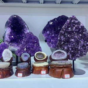 Gros morceaux bruts de grappe d'améthyste de haute qualité <span class=keywords><strong>grande</strong></span> <span class=keywords><strong>pierre</strong></span> de cristal de guérison naturelle pour la décoration - Product Image 5