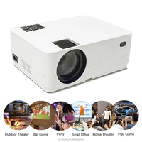 Proyector Inteligente Android TV 1080P con Soporte 4K, WiFi y para Cine en Casa Portátil, Conjunto de Proyección de Películas/Vídeos con Regalo