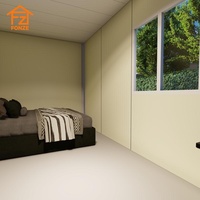 Fonze Nouvelle Conception de Maisons Mobiles Compactes avec Chambre et Salon Complet, Maison Conteneur Démontable