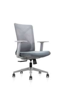 Silla de Oficina Ergonómica Moderna con Malla Transpirable, Altura Ajustable, Reposabrazos y Soporte Lumbar, Estructura Metálica para Oficina en Casa y Reuniones - Product Image 3