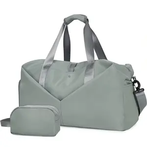 Nylongepäckchen Reisetaschen mit Yoga-Mattenband Übernachtung Wochenende Mondel-Reisetaschen für Damen Schlinge Schultertaschen Reisetaschen Fitnessstudio-Reisetaschen