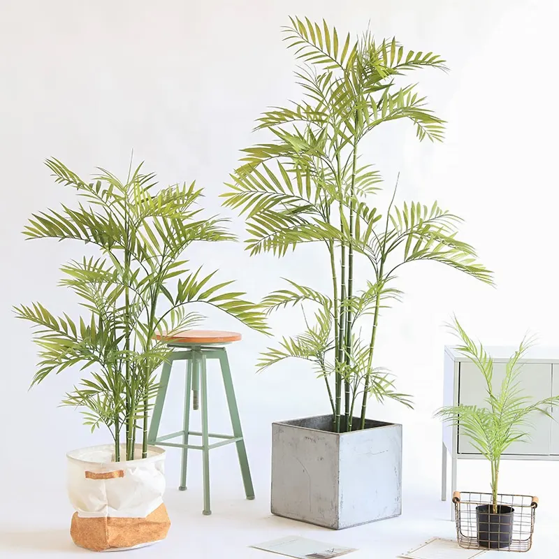Artificial plant potted pocket coconut fake tree artificial green plant tropical rain forest plant