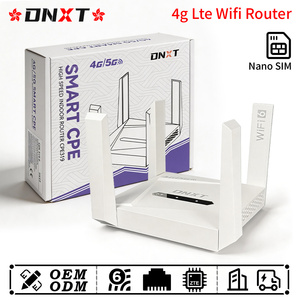 เราเตอร์ DNXT 4g lte wifi Cat4 2.4GHz 300Mbps wifi 6 เราเตอร์มินิ wifi LTE 4g เราเตอร์ wifi แบบพับเสาอากาศ 4g เราเตอร์ wifi สำหรับใช้ในบ้าน - Product Image 1