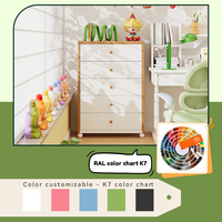 Armoire à tiroirs moderne en acier pour chambre à coucher avec 5 tiroirs de rangement pour la maison, le salon et l'appartement