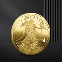Vente personnalisée achat de vieilles pièces d'or américaines Liberty forme ronde Lating estampage de vieilles pièces de monnaie européennes
