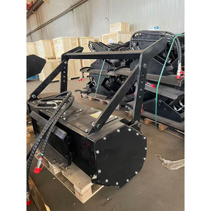 Affidabile Trinciatrice per Vegetazione da 40 Pollici con Bulloni di Resistenza Grado 12.9, Protezione Antispruzzo e Catene CE per Skid Steer - Product Image 4