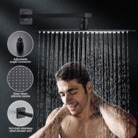 Ensemble de douche mural en chrome à haute pression avec douchette à main pour salle de bain